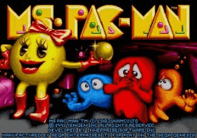 Ms. Pac-Man Title Screen